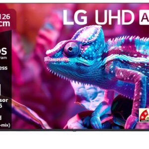 LG Al TV UR7500 126 cm (50 inch) Ultra HD (4K) LED Smart WebOS TV 2025 Edition with Alpha5 Al Processor 4K Gen6 | 100+ Free LG Channels | 4K Upscaling | Al Brightness Control | Al Sound (Virtual Surround 5.1 Up-mix) | FTA Satellite Port | Magic Remote Compatible | 60Hz Refresh Rate | Alexa Built In | Works with Apple Air Play (50UR75006LC)