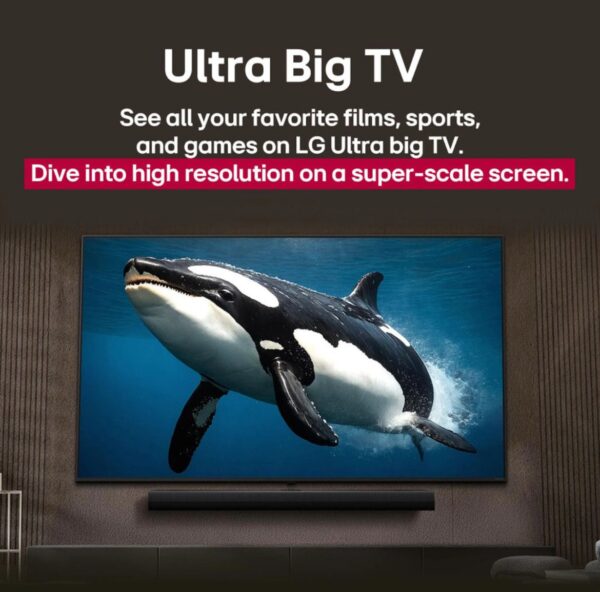 LG AI TV UA8200 108 cm (43 inch) Ultra HD (4K) LED Smart WebOs TV 2025 Edition with Alpha7 A Processor 4K Gen8 | 4K Super Upscaling | Al Picture Pro | 4K Expression Enhancer | NEW Al Magic Remote Compatible | Al Search with MS Copilot | Al Sound Pro (9.1.2 ch) | Dolby Atmos | Chromecast Built-in (43UA82006LA) - Image 10