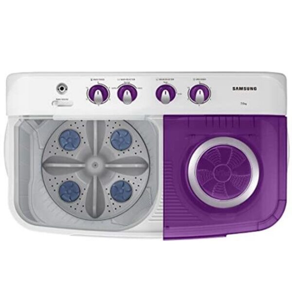 Samsung 7 kg 5 star, Air Turbo Drying Semi Automatic Top Load Grey, Purple (WT70M3000UU/ TL) - Image 6