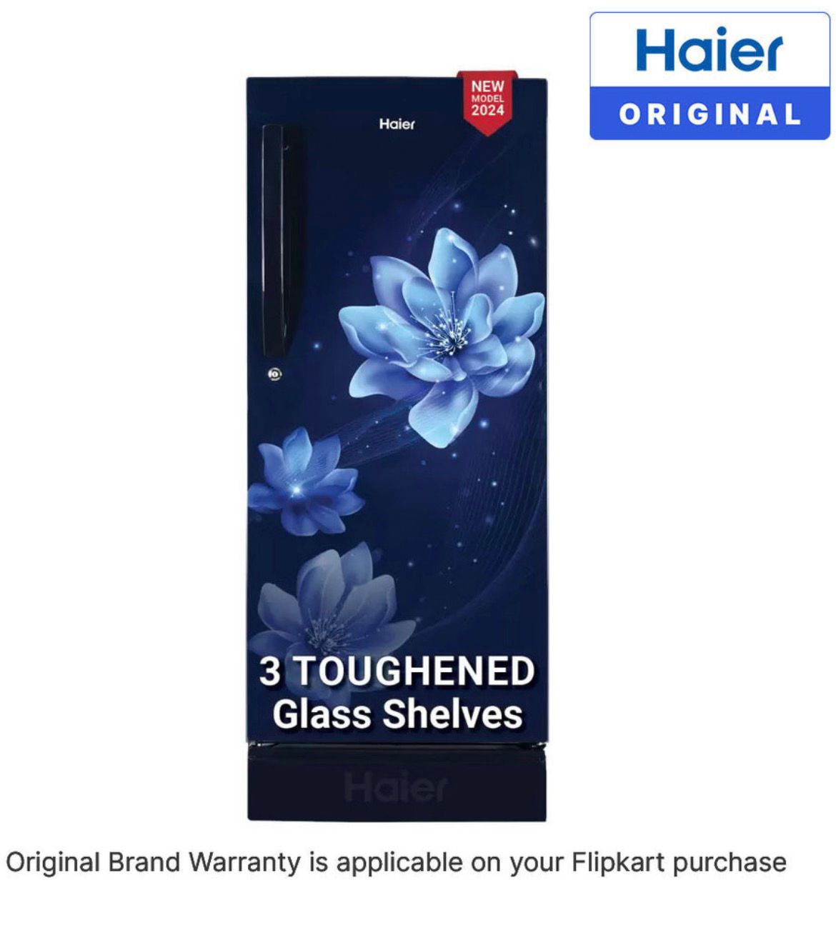 Haier 190 L Direct Cool Single Door 5 Star Refrigerator with Base Drawer with ,Large Storage Space1 Hour Icing Technology (Marine Peony, HED-205MFB-P) - Image 4