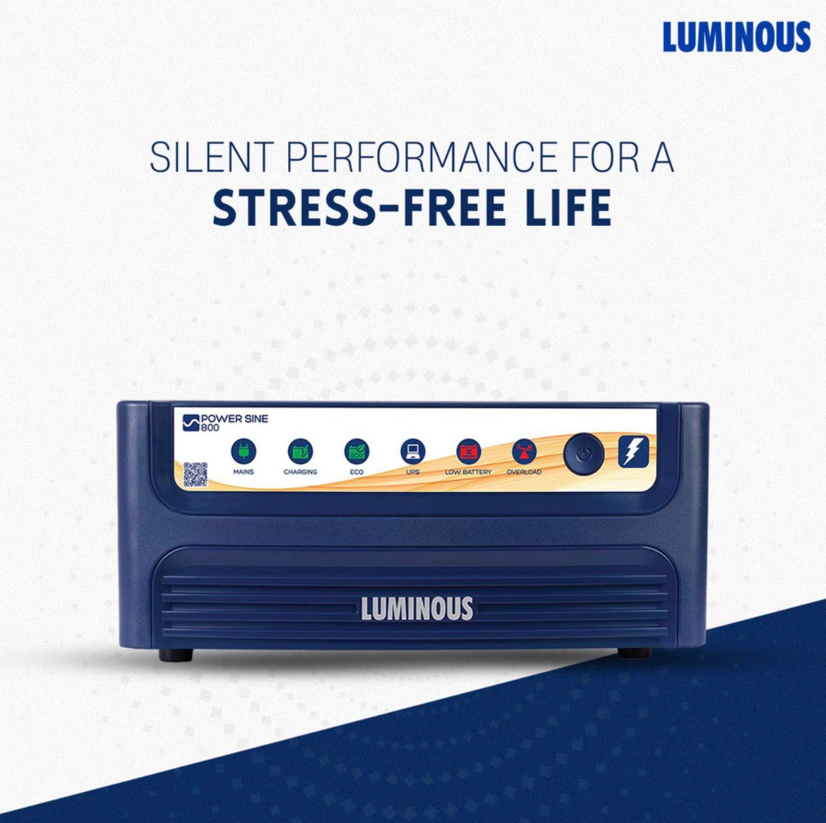 LUMINOUS 700 VA with 2 Year Warranty Pure Sine Wave Inverter (800 / 12V) - Image 4