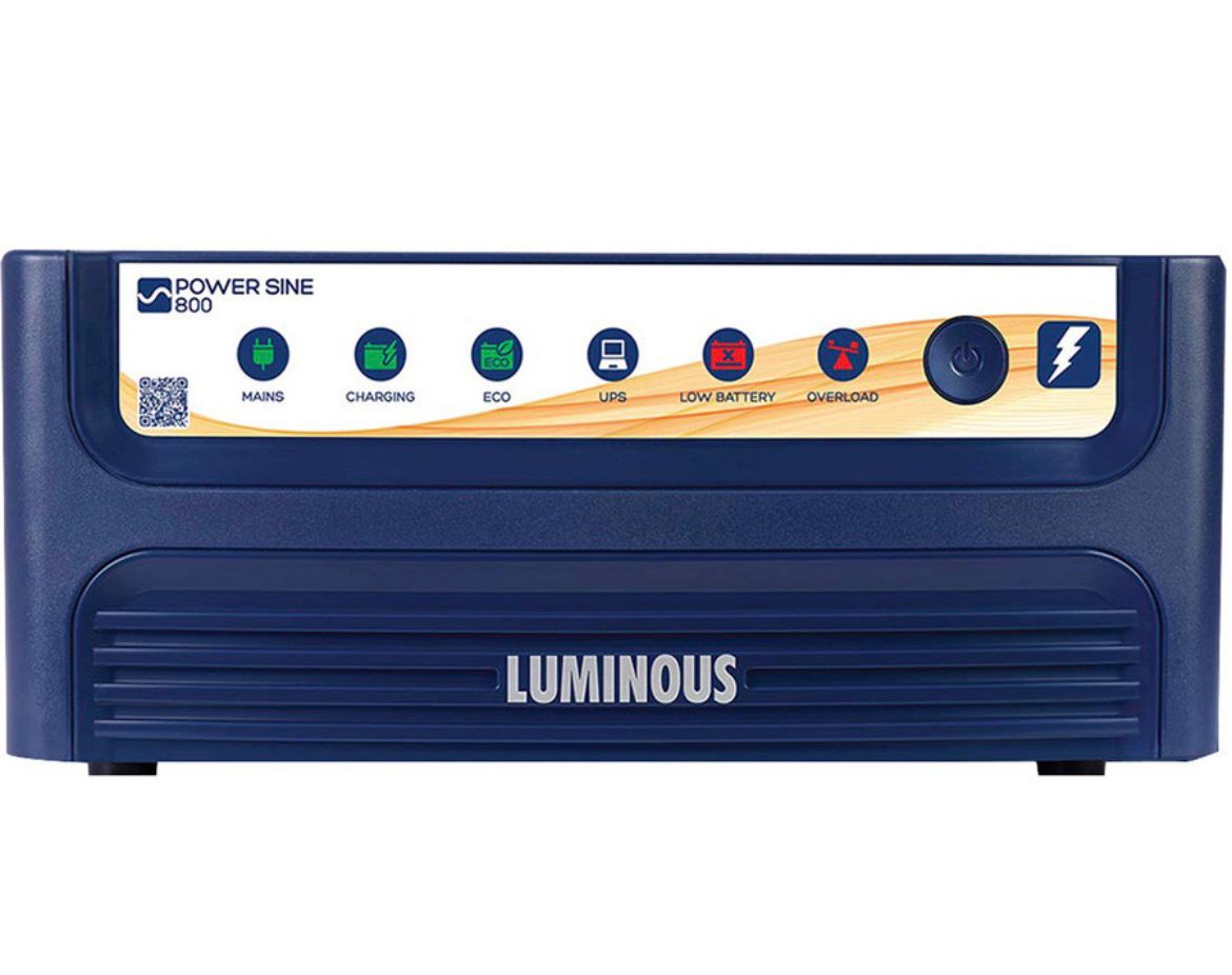 LUMINOUS 700 VA with 2 Year Warranty Pure Sine Wave Inverter (800 / 12V)
