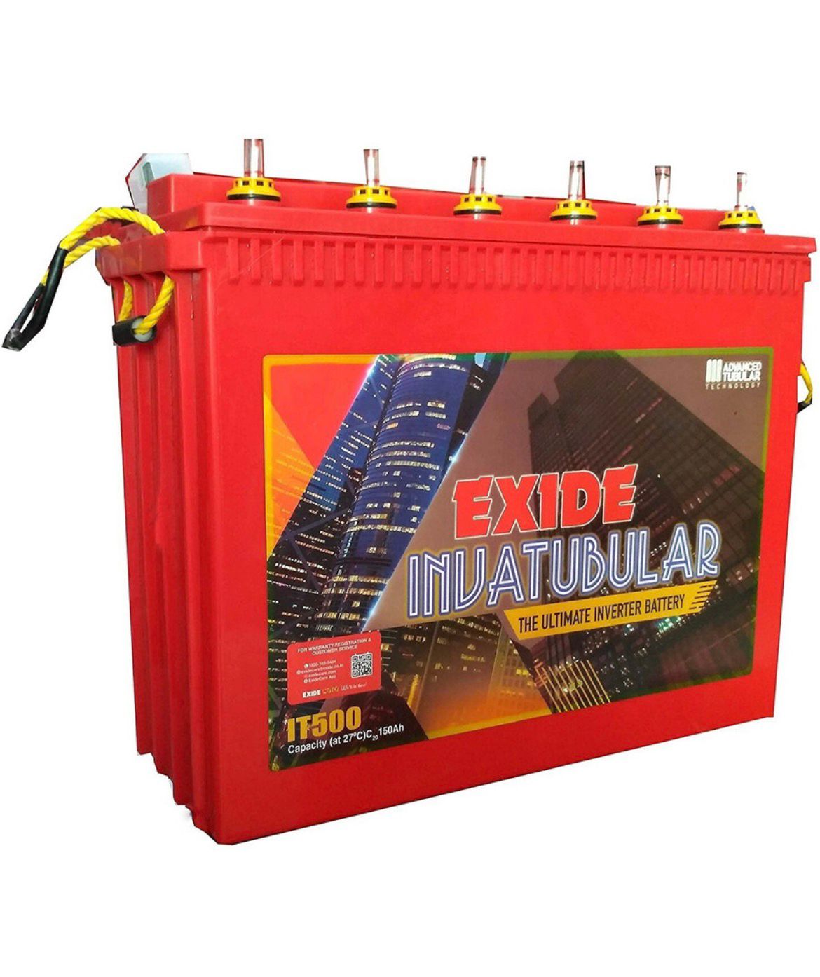 EXIDE 66 Months Warranty Tubular Inverter Battery (150 Ah, IT500)