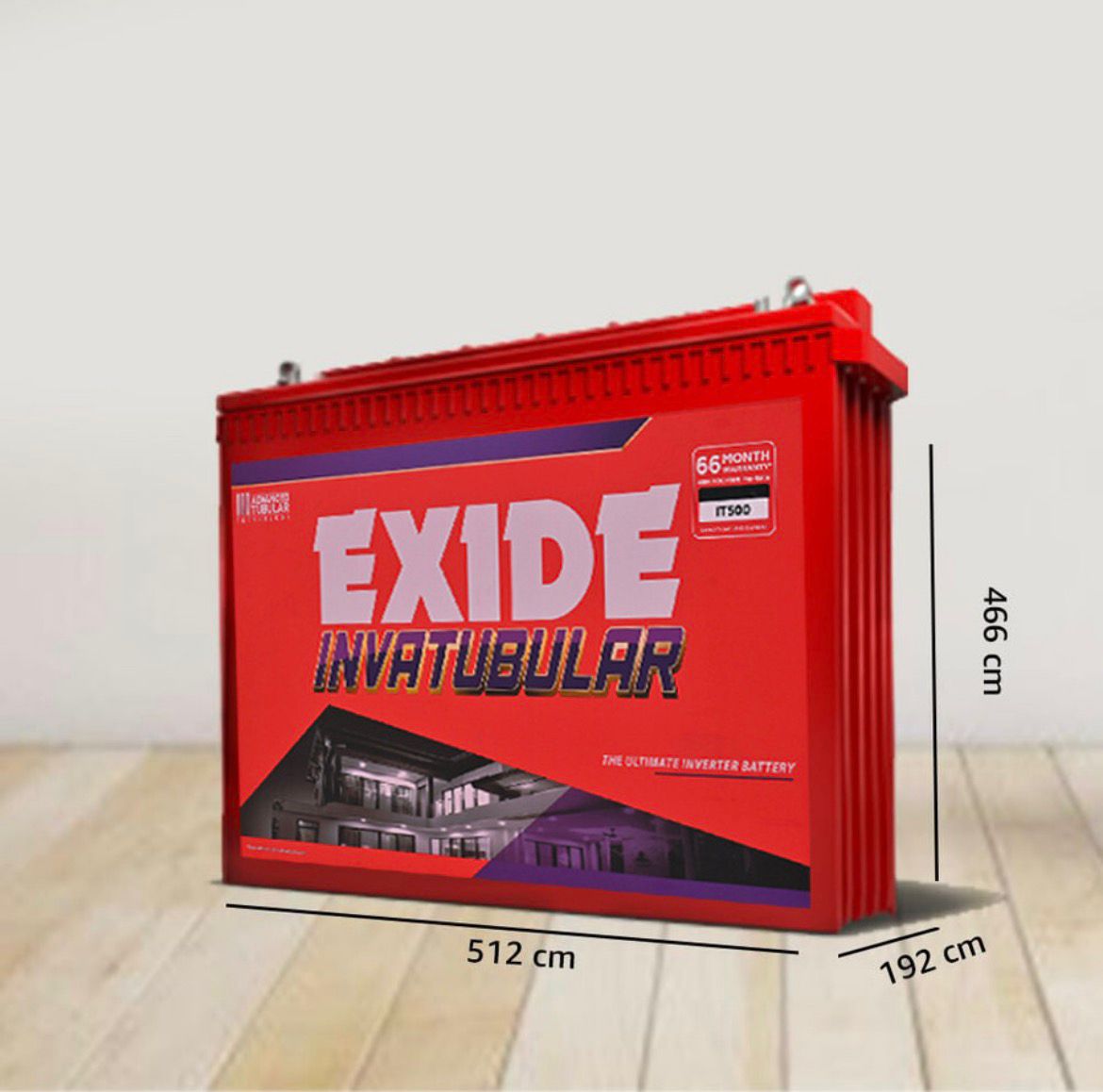 EXIDE 66 Months Warranty Tubular Inverter Battery (150 Ah, IT500) - Image 3