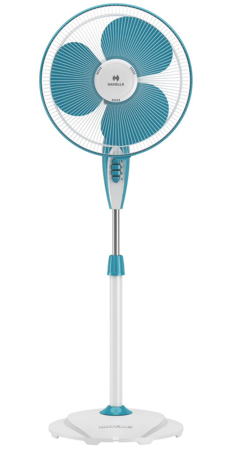 HAVELLS Gatik Neo with 2 Year Warranty 400 mm Pedestal Fan (White Aqua | Pack of 1) - Image 4